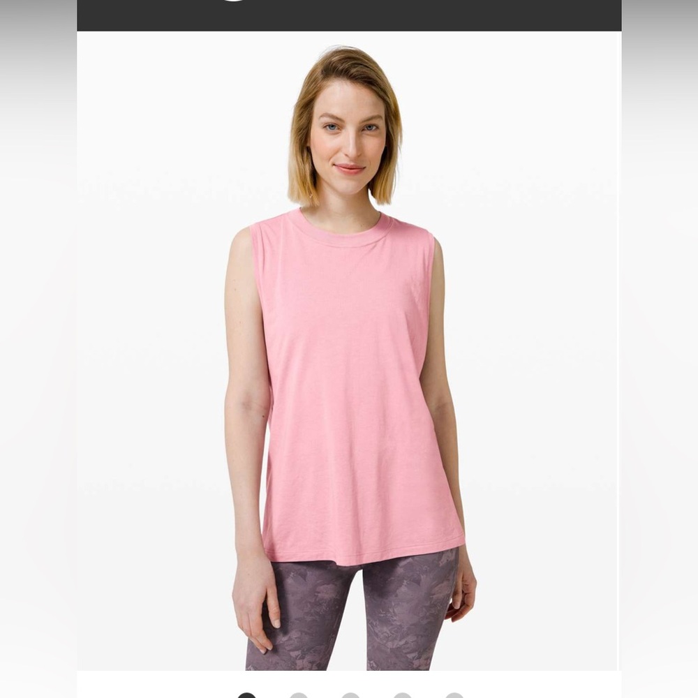 Lululemon All Yours Boyfriend Tank
Pink new without tags 
Sleeveless Women's Top